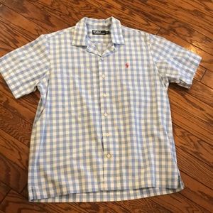 NWOT Men’s Large Polo Ralph Lauren Plaid Shirt 🌟